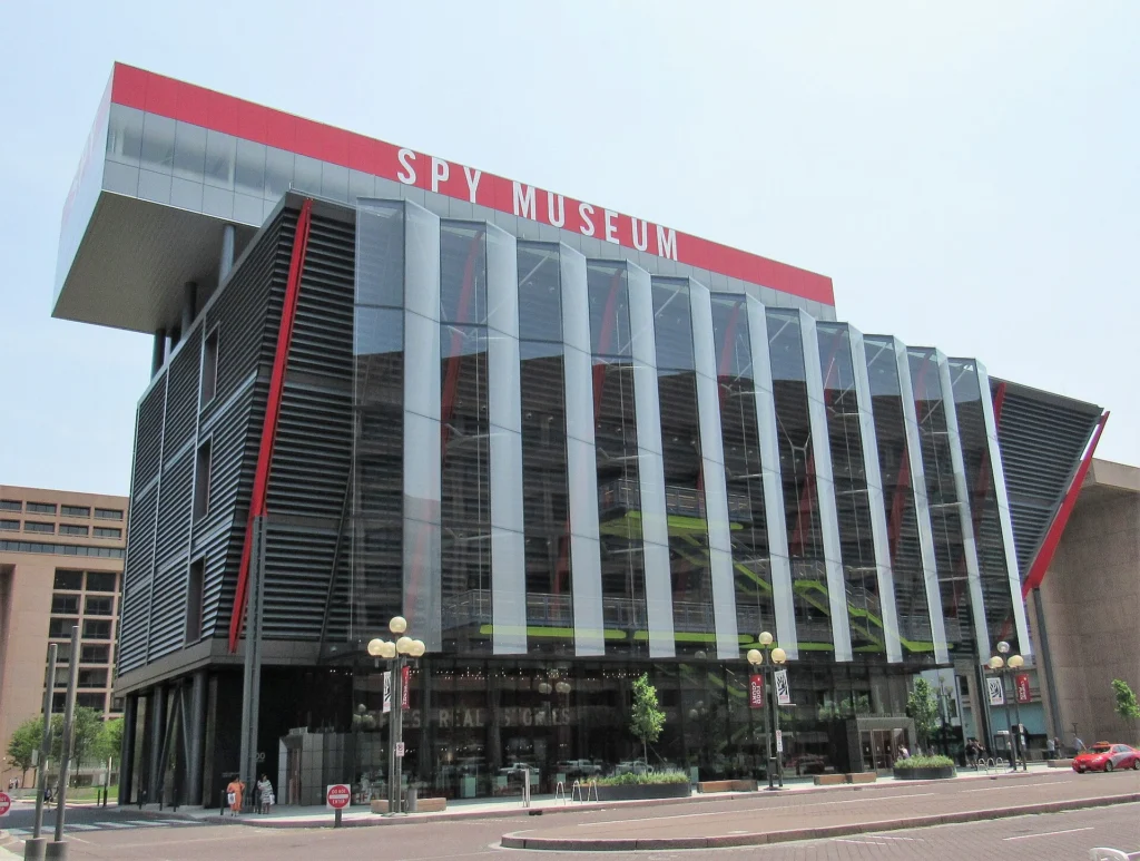 International Spy Museum in Washington DC showcasing interactive exhibits, perfect for Things to Do in Washington DC.
