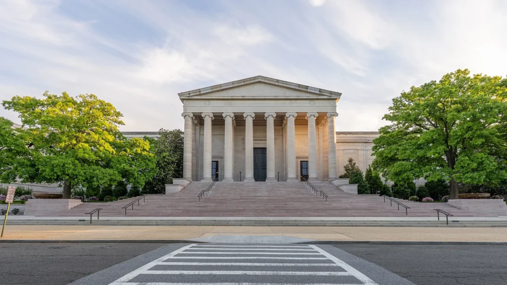 National Gallery of Art in Washington DC, one of the top Things to Do in Washington DC, featuring world-famous art collections.
