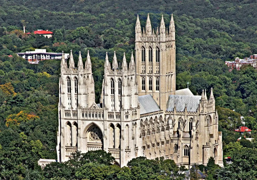 Washington National Cathedral, one of the top Things to Do in Washington DC, with stunning Gothic architecture and gardens.