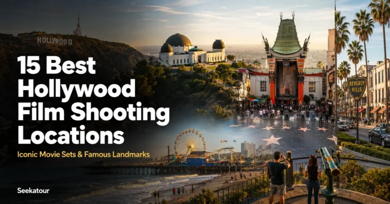 Hollywood film shooting location featuring the iconic Hollywood Sign, one of the best Hollywood film shooting locations to visit.