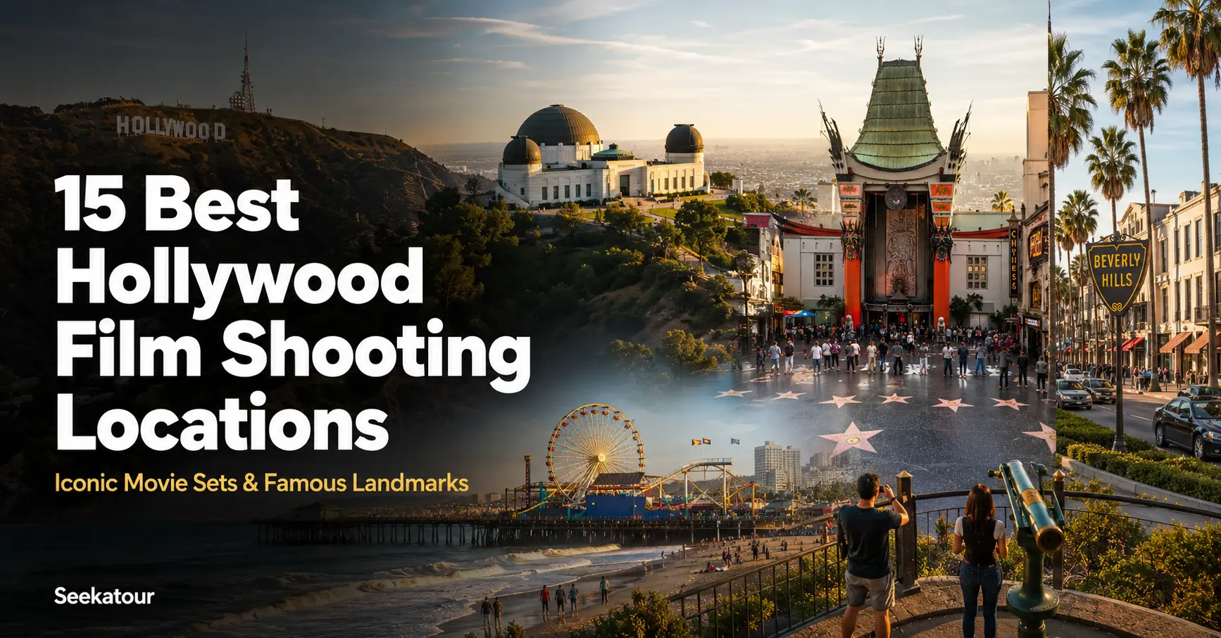 Hollywood film shooting location featuring the iconic Hollywood Sign, one of the best Hollywood film shooting locations to visit.