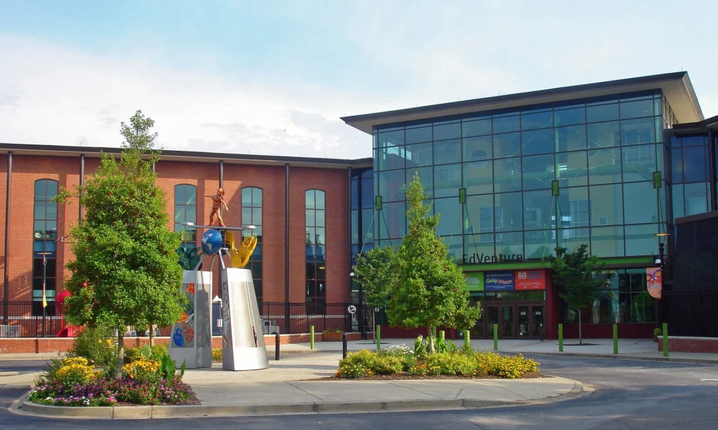 Families exploring EdVenture Children's Museum, a top attraction and one of the best Things to Do in Columbia, SC.