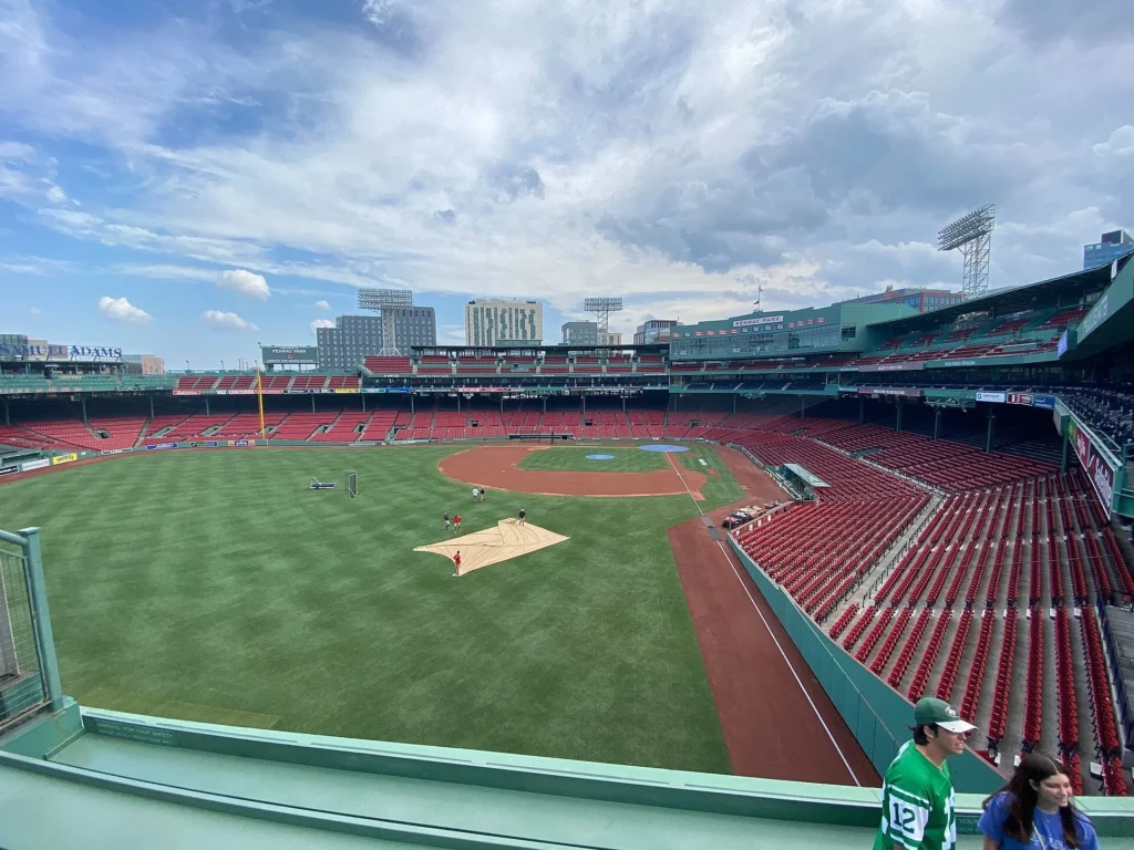 Fenway Park in Boston, one of the top Things to Do in Boston, featuring the iconic Green Monster and baseball history.