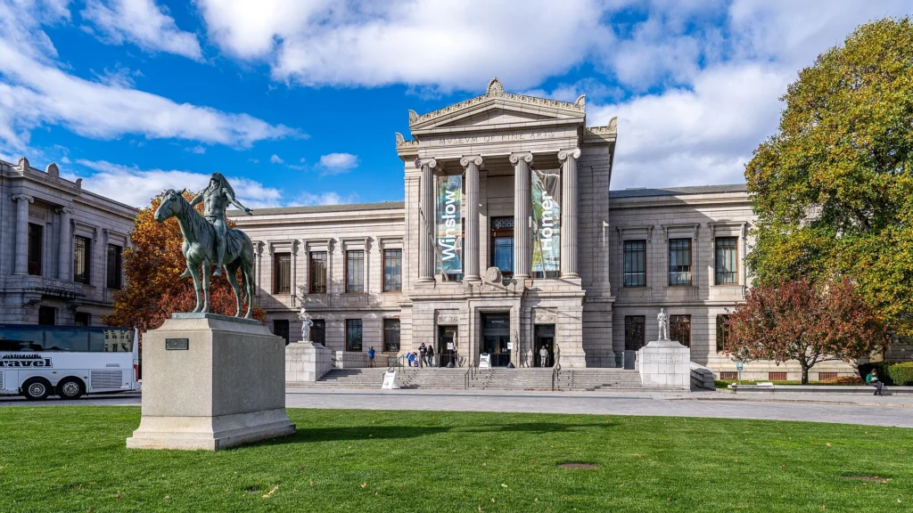 Museum of Fine Arts in Boston featuring world-class art collections, a top attraction and one of the best things to do in Boston.
