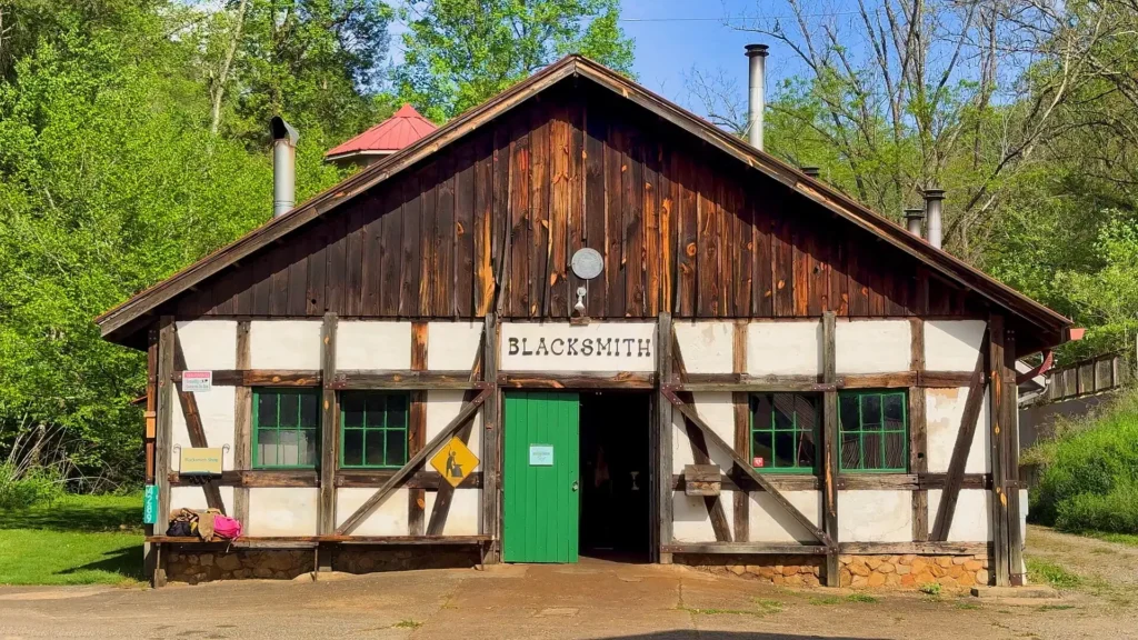 Old Blacksmith Shop in Galena, Illinois, showcasing historic craftsmanship, one of the top Things to Do in Galena.