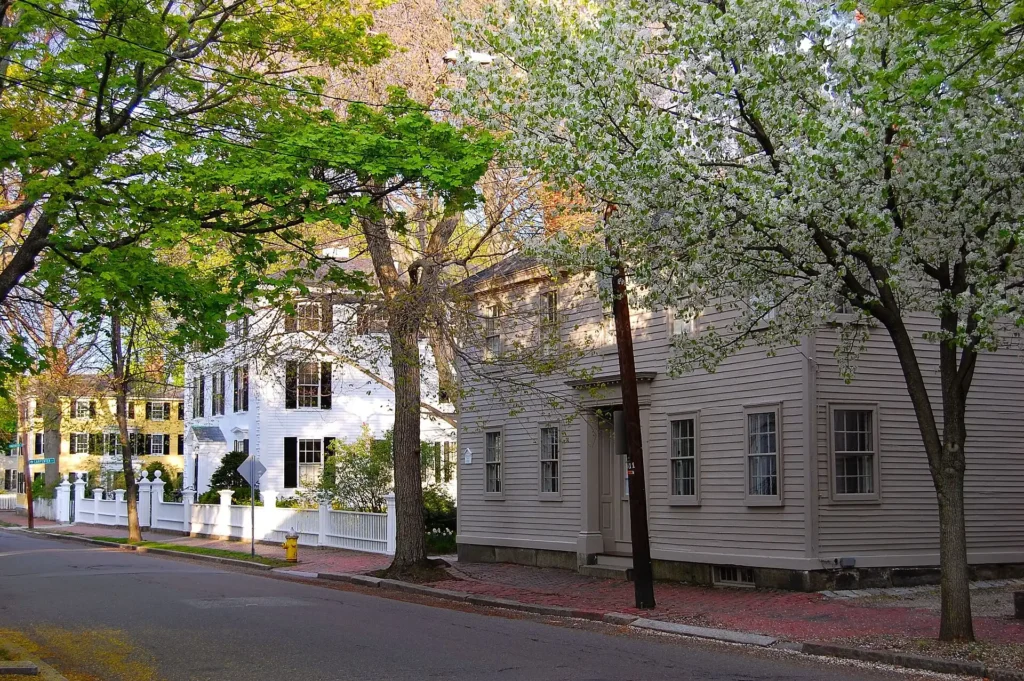 Salem, Massachusetts, near Boston, featuring historic streets and landmarks, one of the top things to do in Boston day trips.