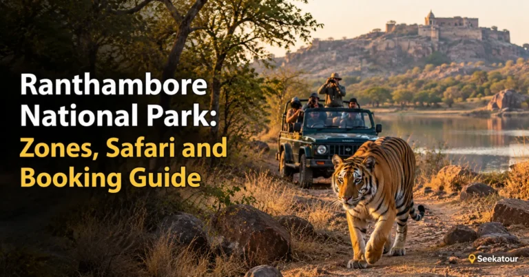 Ranthambore National Park safari jeep exploring wildlife zones in Rajasthan