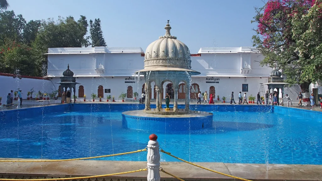 Saheliyon ki Bari, a historic garden and peaceful place to visit in Udaipur with fountains, greenery, and marble pavilions