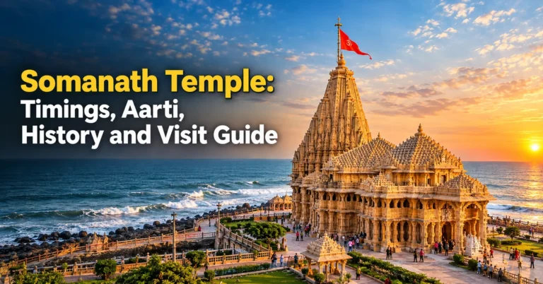Somanath Temple in Gujarat, a historic Jyotirlinga shrine with detailed timings, aarti, history and visitor guide.