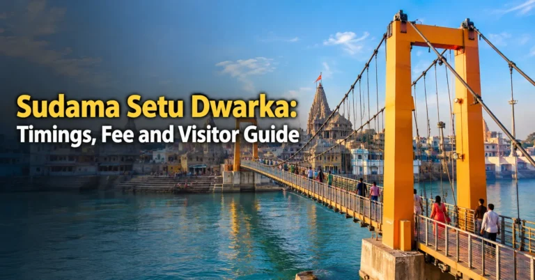 Sudama Setu Dwarka with its suspension bridge over the Gomti River, timings, fee and visitor guide.