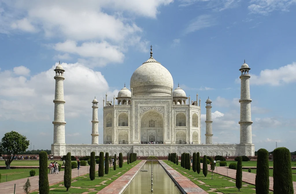 Taj Mahal in Uttar Pradesh, a UNESCO World Heritage site in India