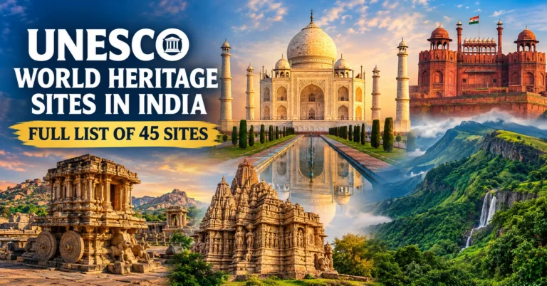 UNESCO World Heritage Sites in India Full List of 45 Sites